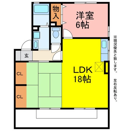 セジュールみなみの物件間取画像